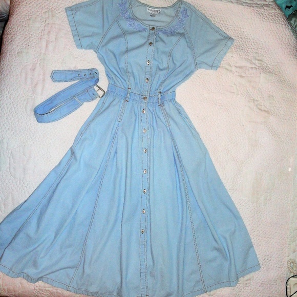 Vintage Dresses & Skirts - Vintage 50's Retro Dress Full Skirt …